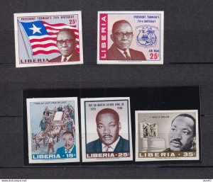 Liberia Pres Tubma's/ Martin Luther King Jr Imperf MNH 15517