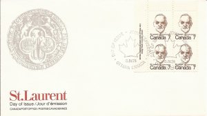 1974 Canada- FDC - Sc 592 - Louis St Laurent - PB UL