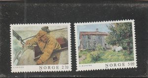 Norway  Scott#  915-916  MNH  (1987 Paintings)