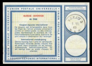 Sweden Vaxjo International Reply Coupon IRC Post Office USED 99031