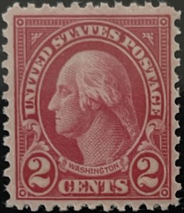 Scott #634 1926 2¢ George Washington rotary perf. 11 x 10.5 MNH OG