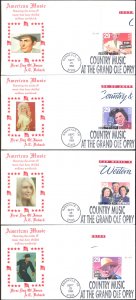 #2771-74 Country Music Doback FDC Set
