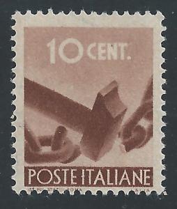 Italy #463 10c Breaking Chain