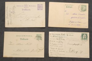 Antique collection German Konigreich Bayern Postcard lot Wurttemberg 1900-1910