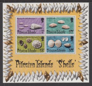 Pitcairn Islands 140a Seashells Souvenir Sheet MNH VF