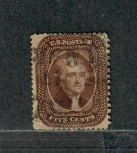 US Sc#30a Used/F-VF, Repaired Tears At Bottom, Cv. $300