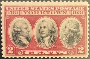 Scott #703 1931 2¢ Yorktown MNH OG