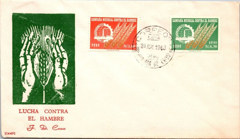 FDC Peru 1963 - Fight Against Hunger - F37377 