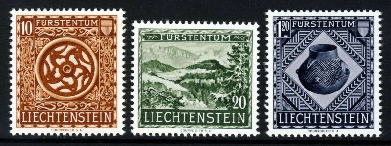 LIECHTENSTEIN 1953 Opening of National Museum Vaduz Set SG 317 to SG 319 MINT