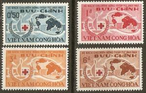 Viet Nam 219-22 MNH VF 1963 SCV $6.15