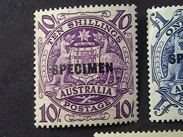 AUSTRALIA # 219-221-MINT NEVER/HINGED**SLIGHT TONING**----SPECIMENS----1950