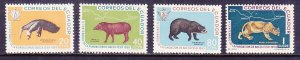 Ecuador 657-60 MNH OG 1960 Various Local Animals Full Set of 4