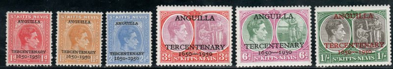 St. Kitts, Nevis, Anguilla  #99-104  Mint LH CV $3.50