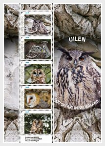 Stamps of the Netherlands 2024 MNH** - On Safari in the Netherlands - Owls