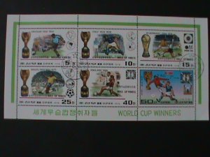 ​KOREA-1978-SC#1716a  WORLD CUP SOCCER-WINNERS-CTO-SHEET VF LAST ONE