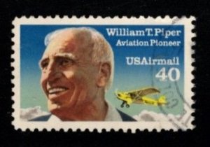 #C129 William Piper  Airmail - Used