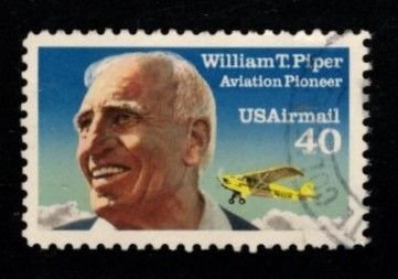 #C129 William Piper  Airmail - Used