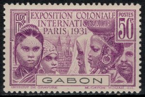 Gabon #121*  CV $4.00