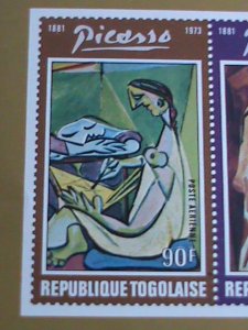 ​TOGO STAMP 1974-SC#C217-9 FAMOUS PAINTER PICASSO-NUDE PAINTINGS MNH-S/S VF