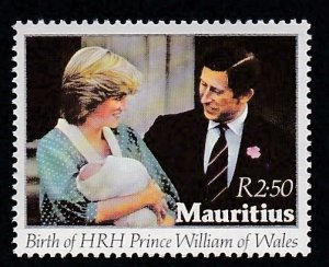 Mauritius # 552, Birth of Prince William, Mint NH, 1/2 Cat.
