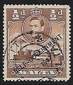 Malta # 209 - H.M.S. St. Angelo, overprint - used....{KBl5}