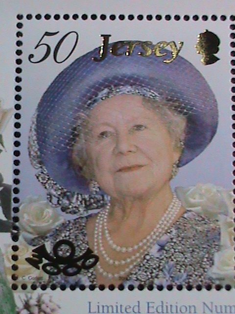 ​JERSEY STAMP:2000 SC#963a 100TH ANNIVERSARY BIRTH OF QUEEN'S MOTHER  MNH S/S