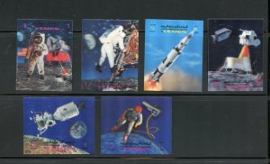 YEMEN  APOLLO 11 MOON LANDING 3-D  SET  MINT NEVER HINGED