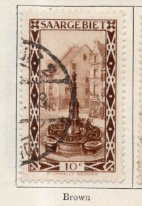 Saar 1927 Early Issue Fine Used 10c. NW-257526