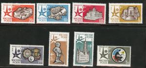 HUNGARY Scott C176-183 MH* 1958 Expo set 