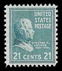 PCBstamps  US # 826 21c Chester A. Arthur, MNH, (15)