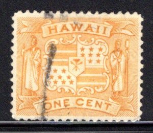 Hawaii #74, used, light cancel