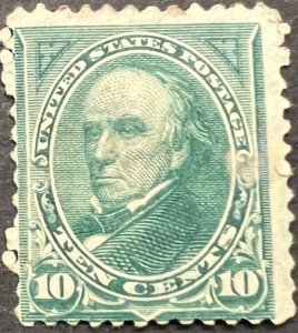 Scott#: 258 - Daniel Webster 10¢ 1894 used single stamp - Lot G2