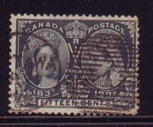 Canada Sc 58 1897 15 c Victoria Jubilee stamp used