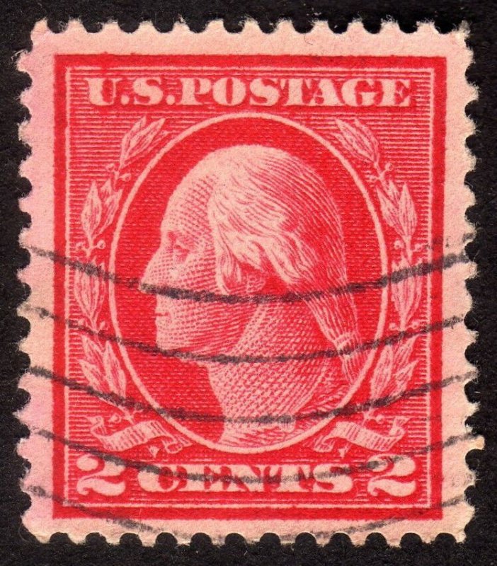 1912, US 2c Washington, Well-Centered, Used, Scott #406