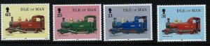 Isle of Man - 1998 ,Steam Engines MNH set  # 781-784