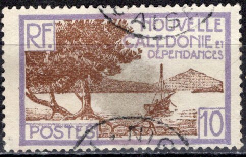 New Caledonia; 1928: Sc. # 140: Used Single Stamp