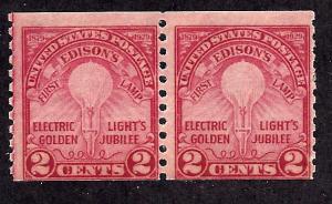 656 Mint,OG,NH... Pair... SCV $45.00