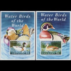 GRENADA 1995 - Scott# 2421-2 S/S Water Birds NH