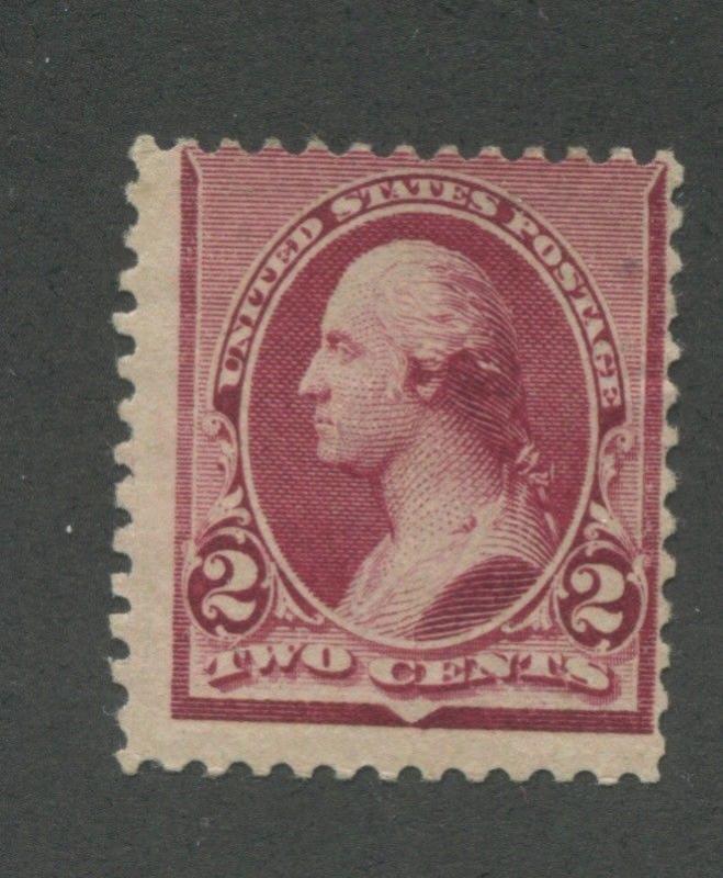 1890 US Stamp #219D 2c Mint Hinged Average No Gum Catalogue Value $160