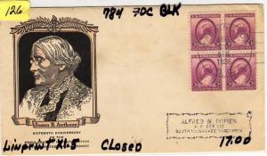 #784, FDC, LINDPRINT, CV=$11.00, (2012)