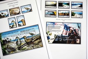 COLOR PRINTED PITCAIRN ISLANDS 1940-2010 STAMP ALBUM PAGES (118 illustr. pages)