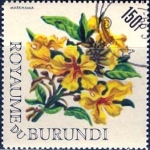 Burundi; 1966: Sc. # 156: Used CTO Single Stamp