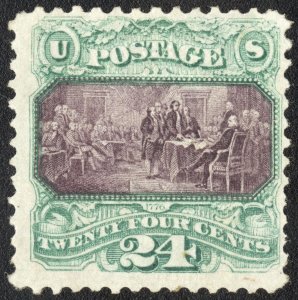 US Stamps # 120 MLH VF Blazing Colors Strong Grill Scott Value $8,000.00