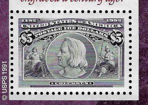 2624-2629 Mint,OG,NH... Souvenir Sheets... SCV $30.80... the $5.00 is Superb