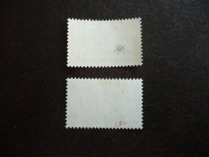 Stamps - Cayman Islands - Scott#122,132- Mint Hinged & Used Part Set of 2 Stamps