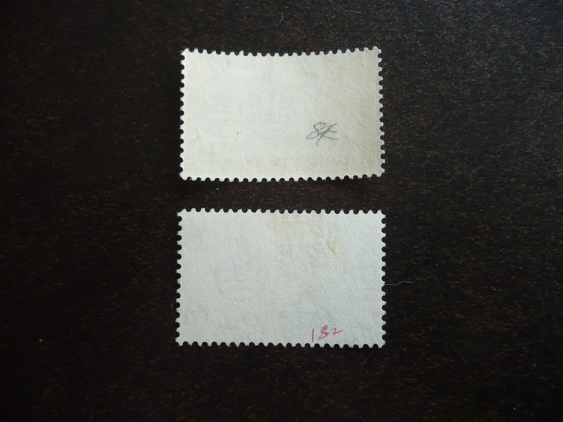 Stamps - Cayman Islands - Scott#122,132- Mint Hinged & Used Part Set of 2 Stamps