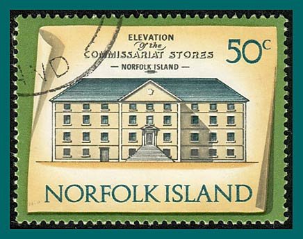 Norfolk Island 1973 Buildings 1, 50c used  #170,SG147