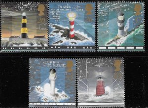 GB #1804-1808 Lighthouses (MNH) CV $4.55