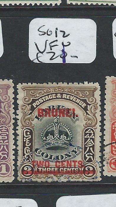 BRUNEI (P2401B) CROWNS 2C/3C  SG 12   VFU