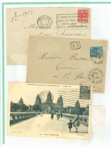 France #258/260/261 On Cover